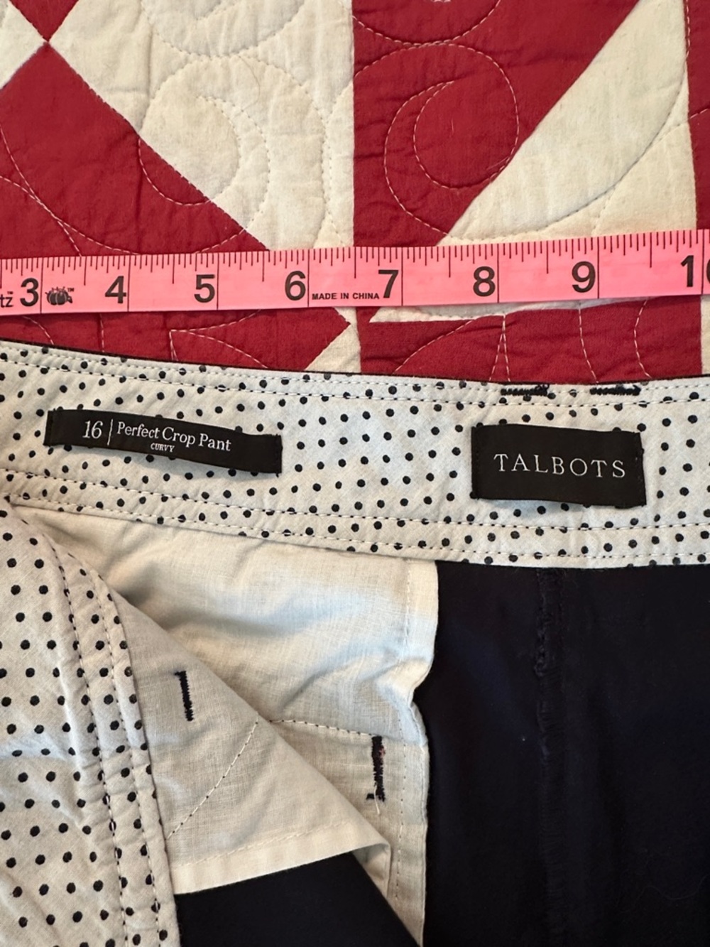 Talbots Navy Perfect Crop Pant - Picture 3 of 8
